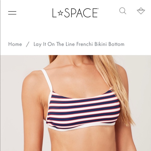 NWOT L*Space Red, White, and Blue Gemma Top - Picture 2 of 5